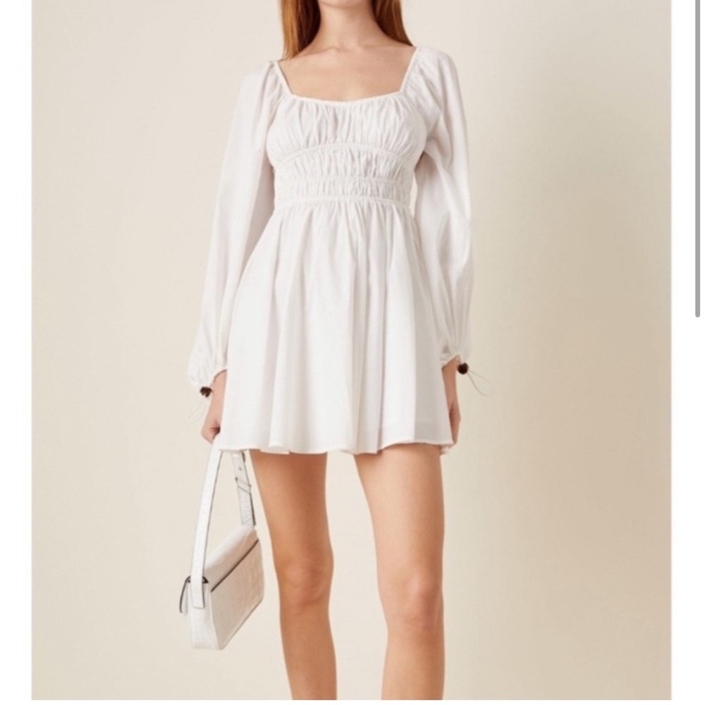 NWOT - Staud Bow Dress in White